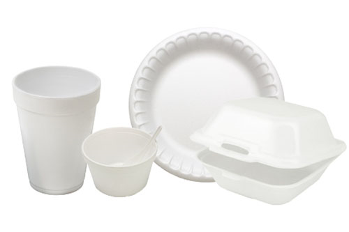Styrofoam dishes